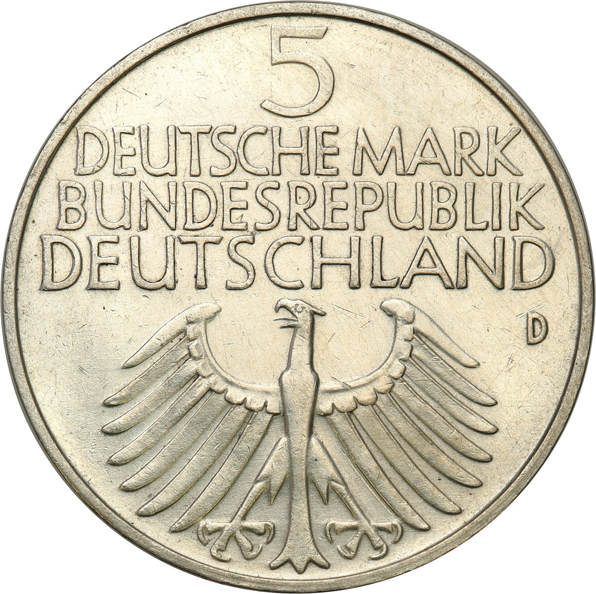 Niemcy. RFN. 5 marek 1952 D, Monachium, 100-lecie Germanisches National-Museum - RZADKIE